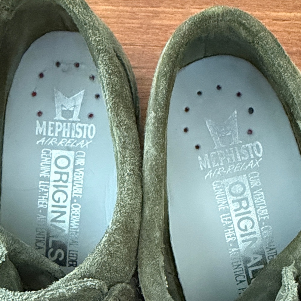 Mephisto Women's Green Suede Sneakers - Picture 7 of 7